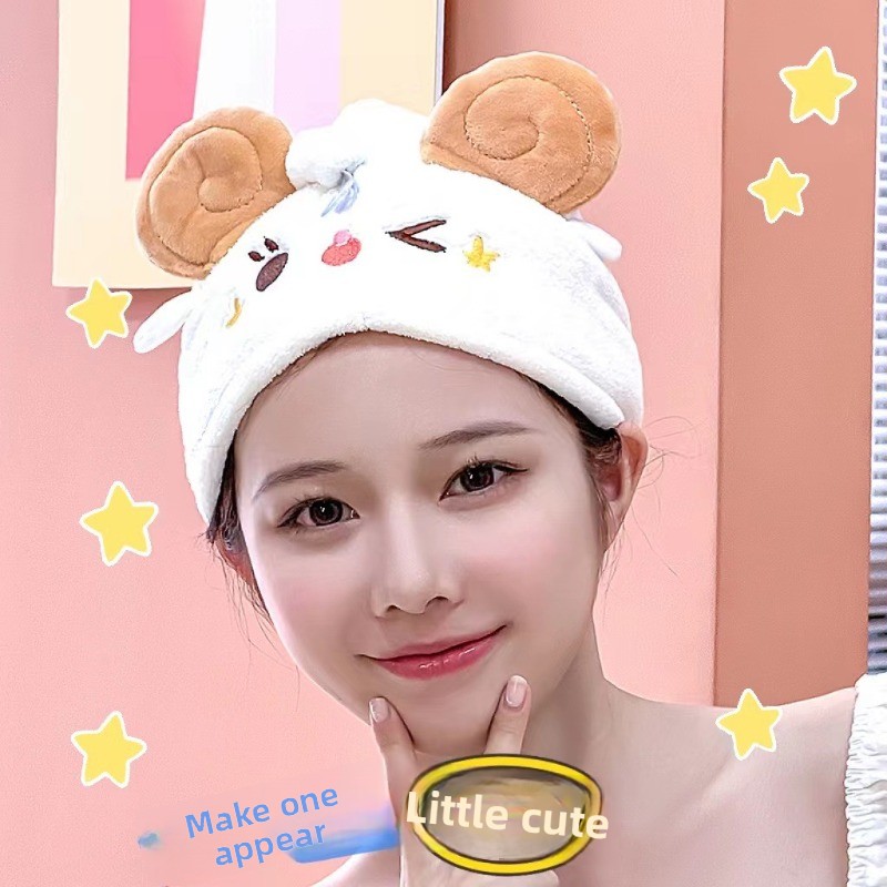 Cute Kawaii Sheep Dry Hair Cap - đánh giá và giá Golf Towel