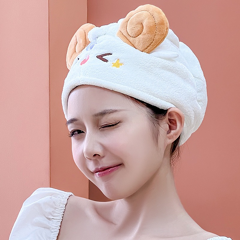 Cute Kawaii Sheep Dry Hair Cap - đánh giá và giá Golf Towel
