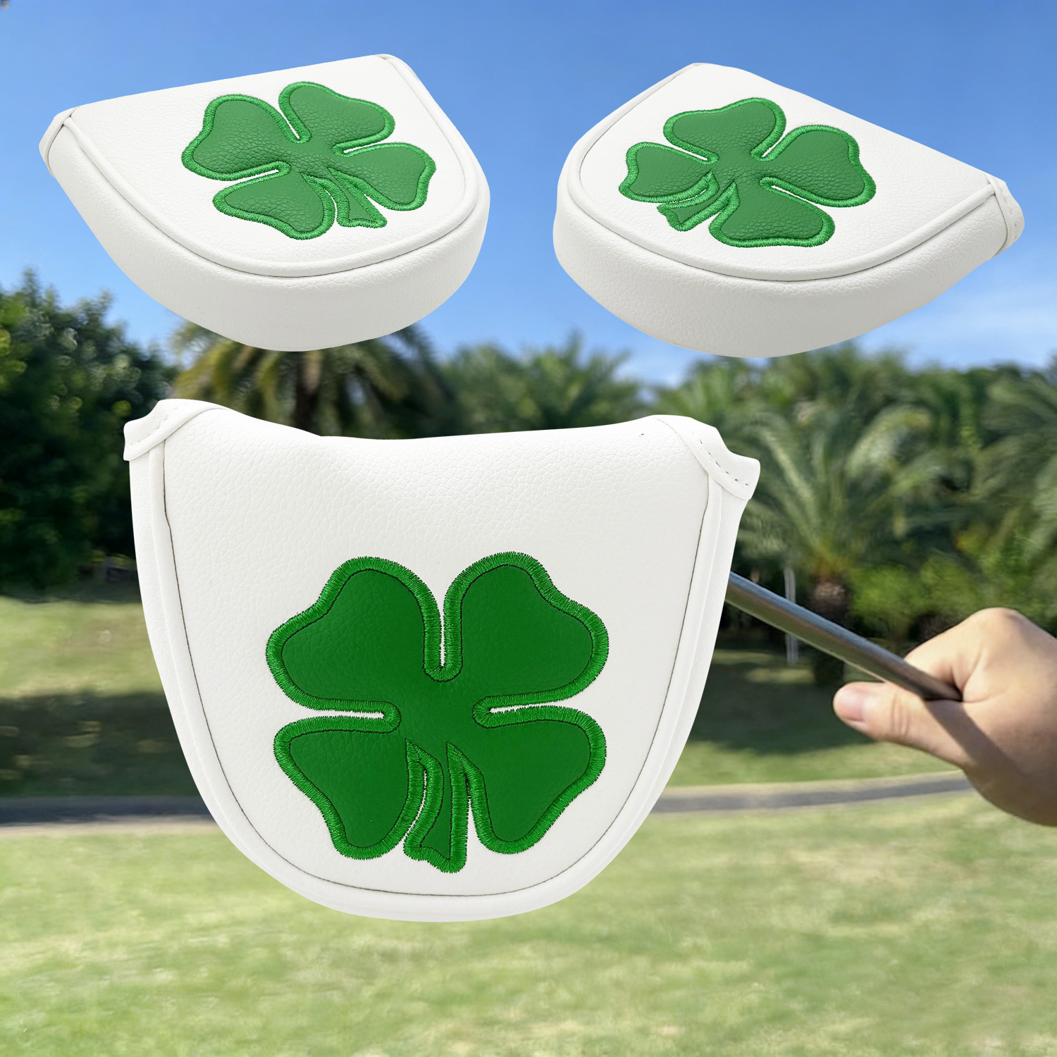 1pc Putter Head Cover, 'Clover - đánh giá và giá Golf Tees