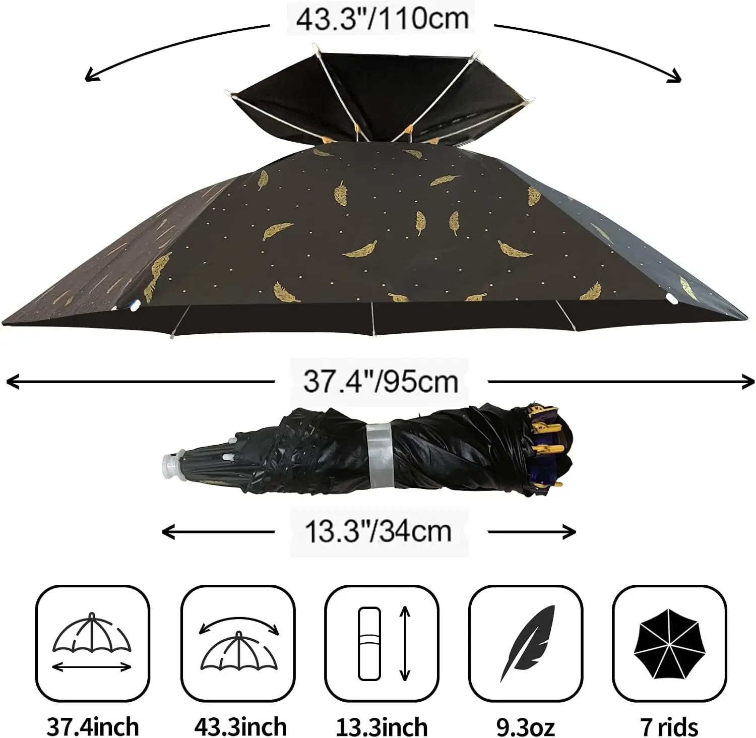 Umbrella Hat Folding Adjustabl - đánh giá và giá Golf Umbrella Large