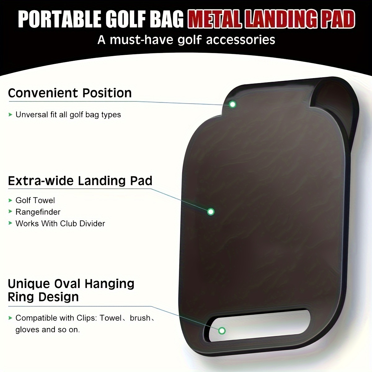Magnetic Golf Bag Landing Pad（ - đánh giá và giá Golf Rangefinder