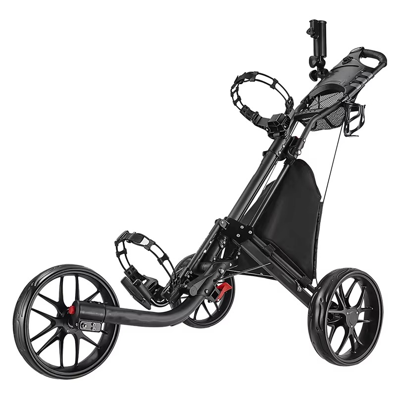 Golf Push Cart 4 Wheel Sturdy  - đánh giá và giá Golf Umbrella