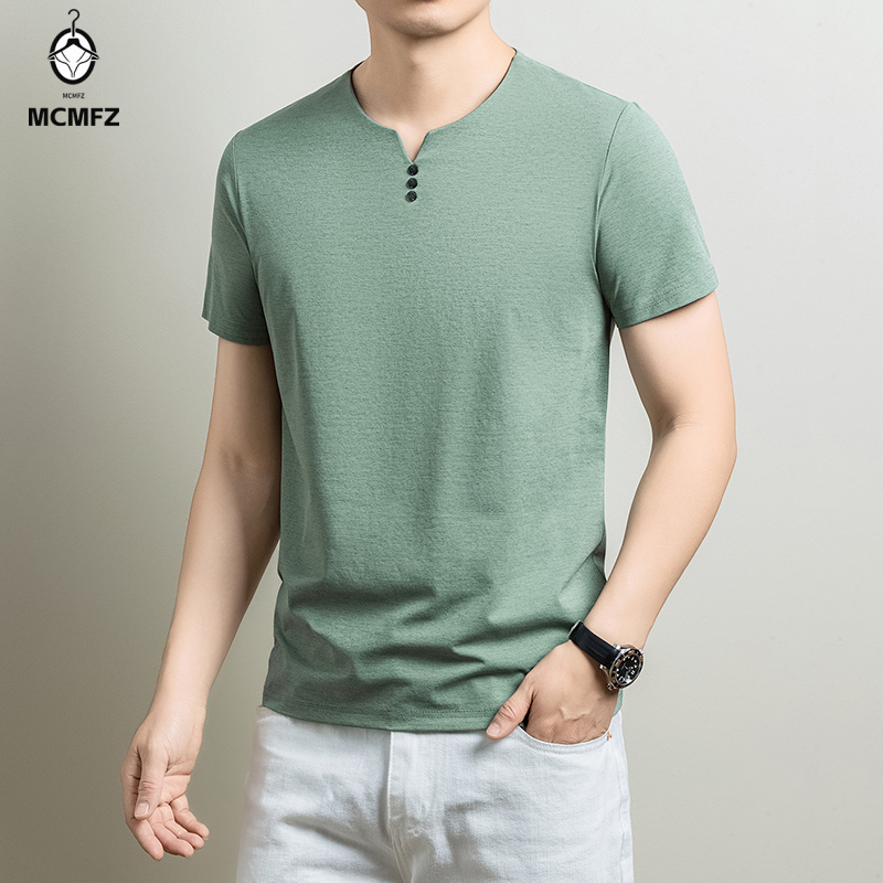 Mens Basic Henley T Shirt Comf - đánh giá và giá Golf Tees