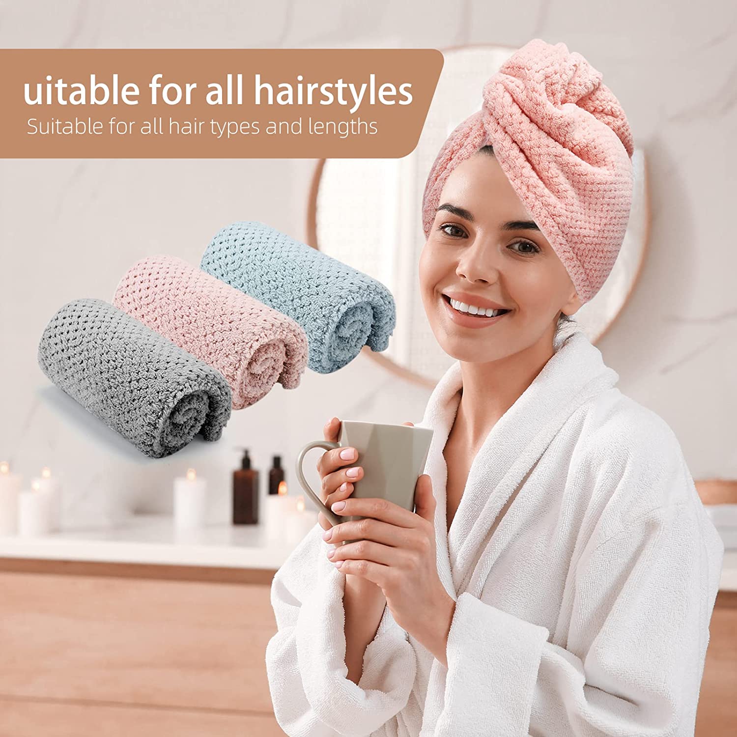 Women's Dry Hair Towel (Dry Ha - đánh giá và giá Golf Towel